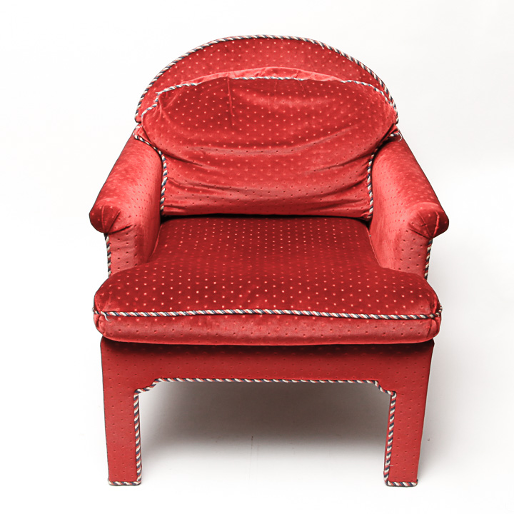 Vintage Red Accent Chair