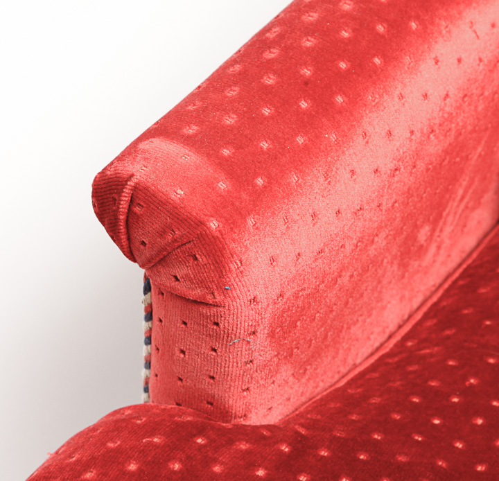 Vintage Red Accent Chair