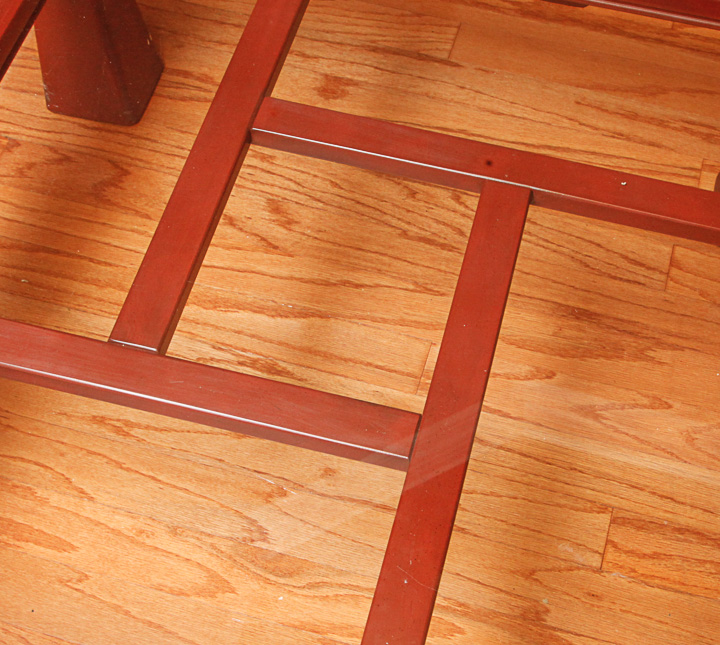 Chinese Inspired Curved-Leg Coffee Table with Glass Top