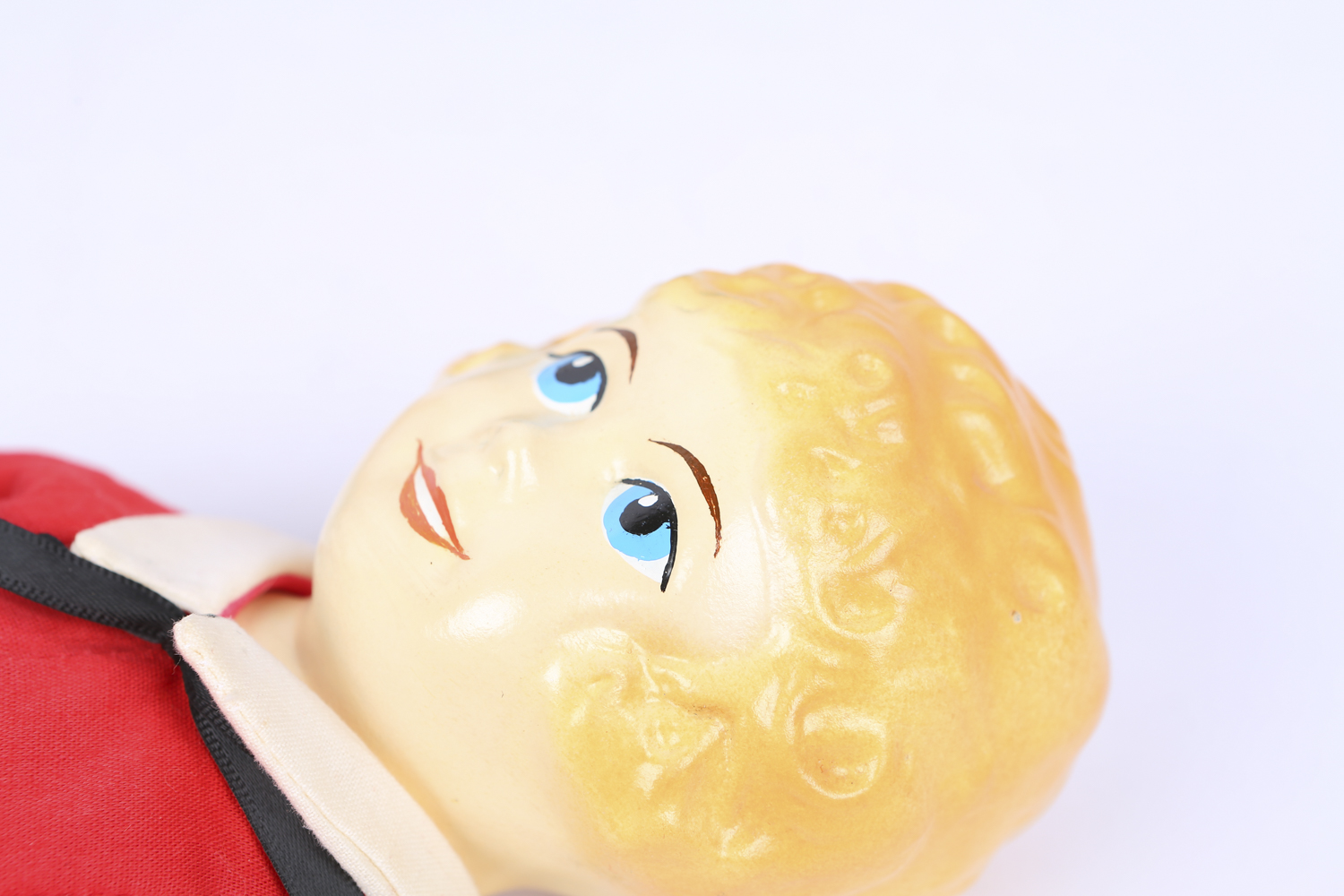 "Little Orphan Annie" Porcelain Doll and Two Ceramic Figurines