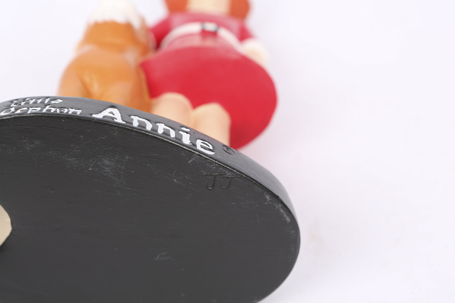 "Little Orphan Annie" Porcelain Doll and Two Ceramic Figurines