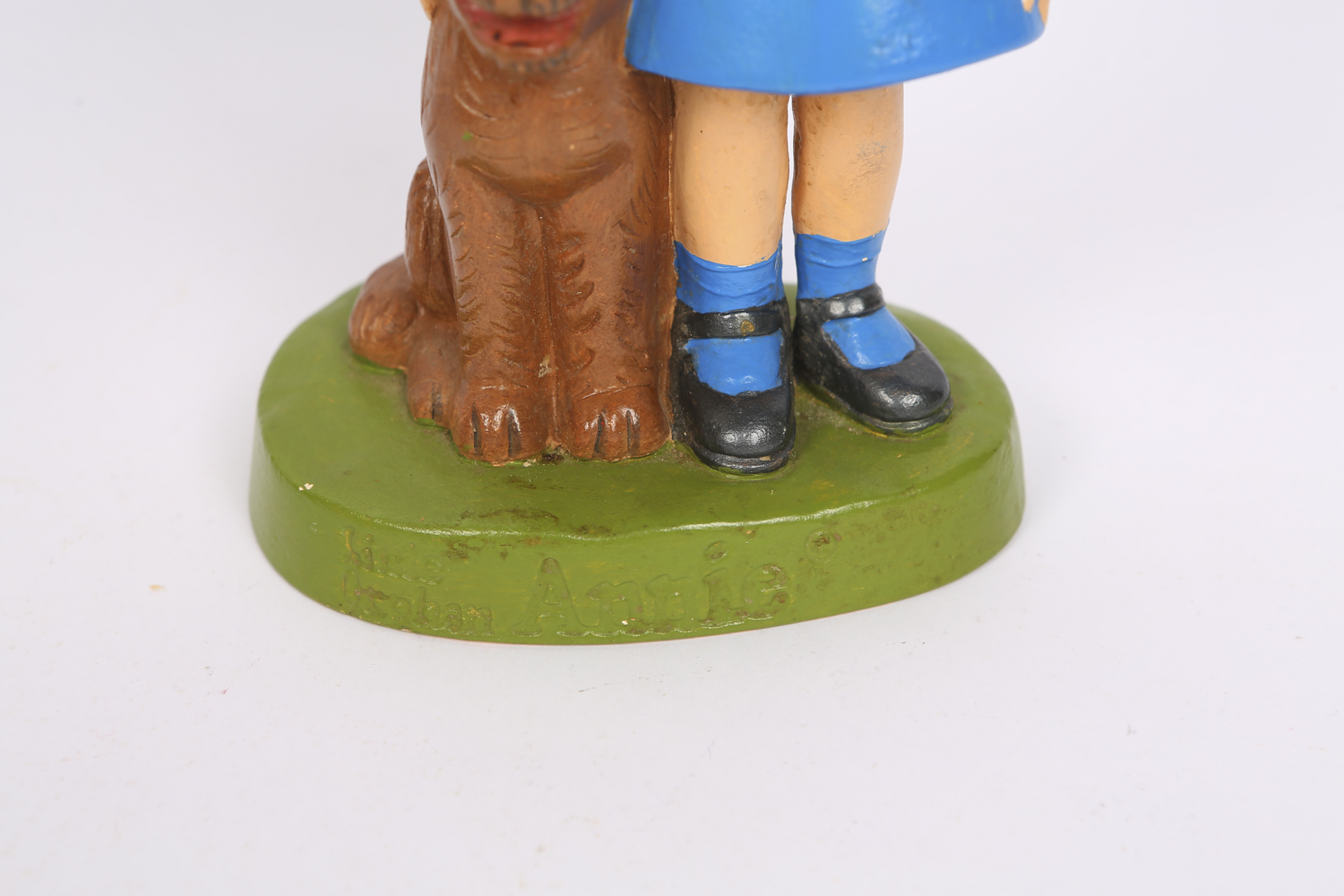 "Little Orphan Annie" Porcelain Doll and Two Ceramic Figurines