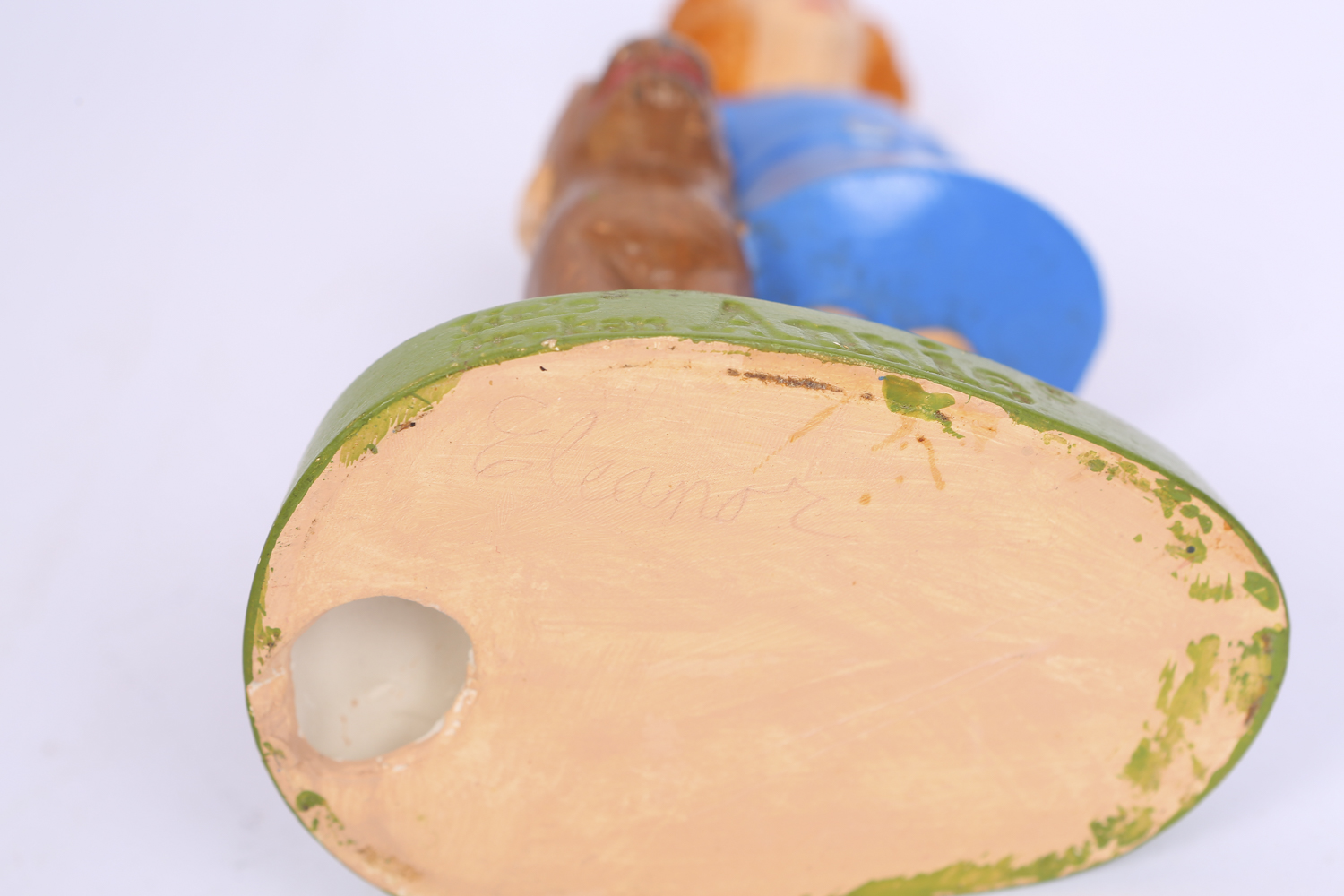 "Little Orphan Annie" Porcelain Doll and Two Ceramic Figurines