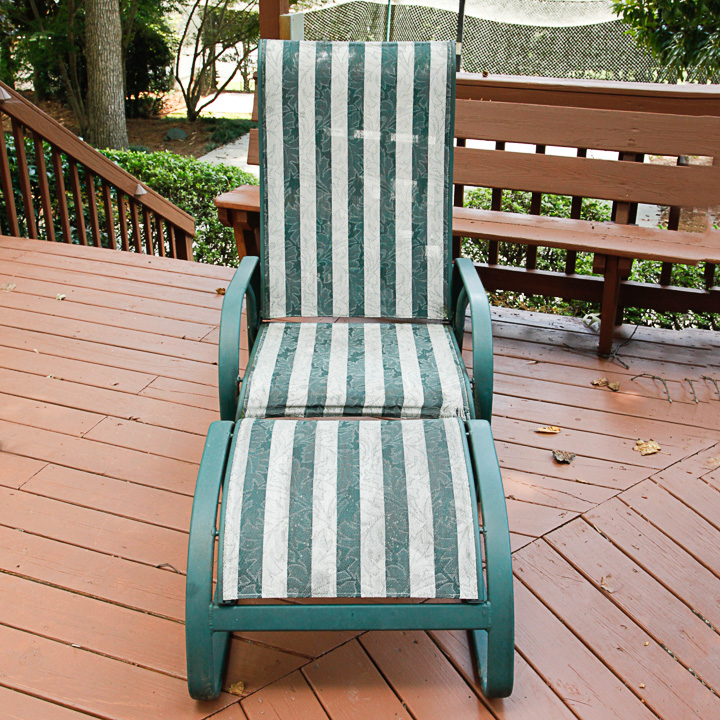 Metal Frame Two Piece Patio Lounger