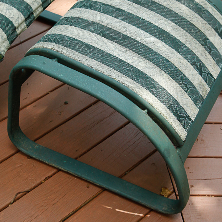 Metal Frame Two Piece Patio Lounger