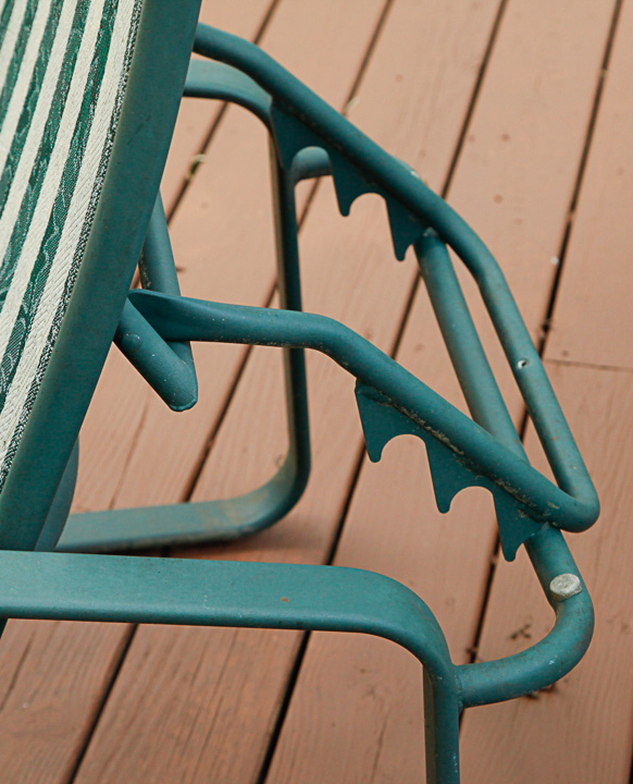 Metal Frame Two Piece Patio Lounger