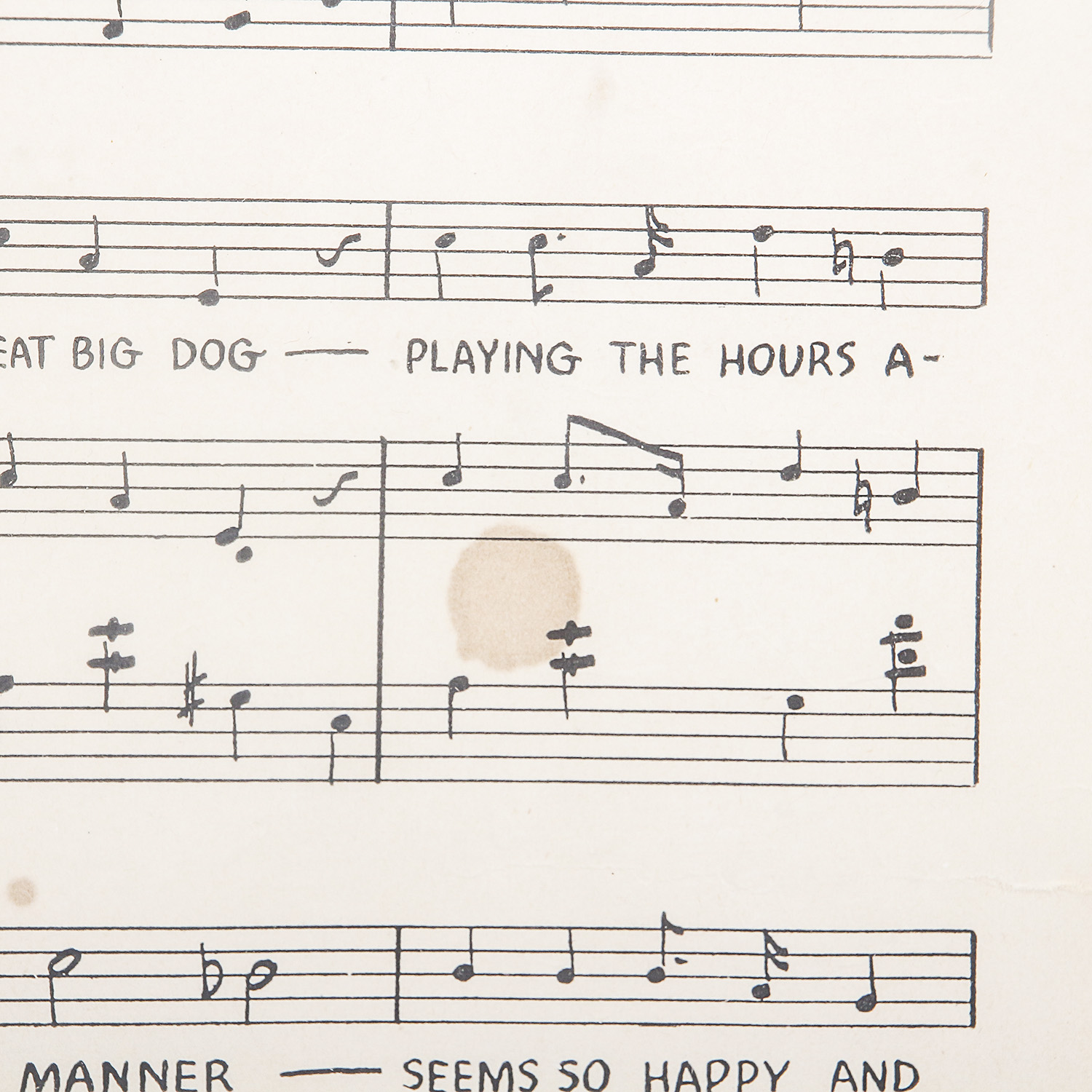 1931 "Little Orphan Annie's Song" Sheet Music