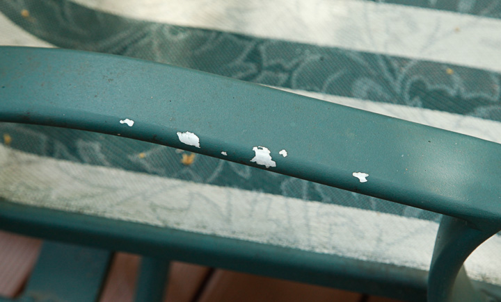 Metal Frame Swivel Rocker Bistro Set