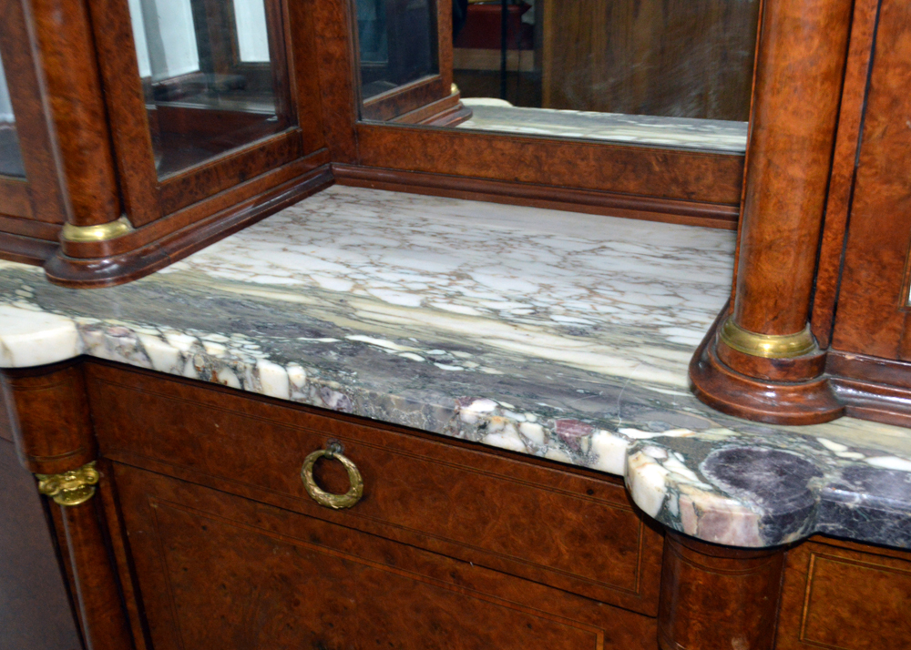 Art Deco Thuja Root China Cabinet by Guerin Freres of Paris