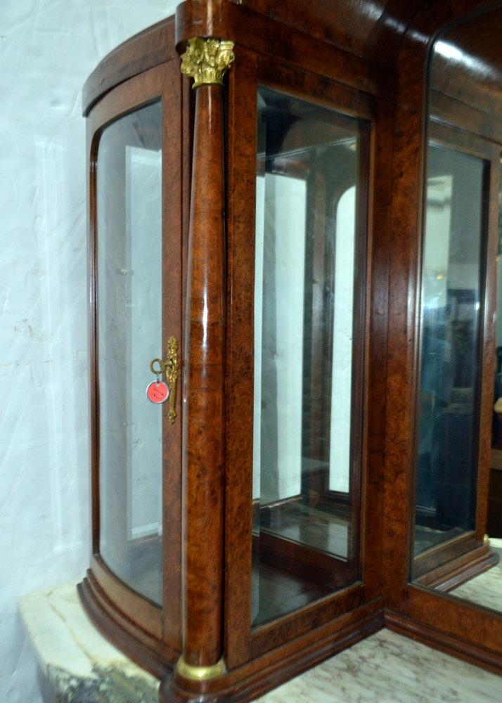 Art Deco Thuja Root China Cabinet by Guerin Freres of Paris