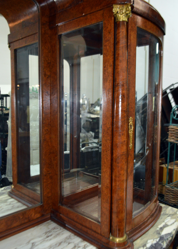 Art Deco Thuja Root China Cabinet by Guerin Freres of Paris