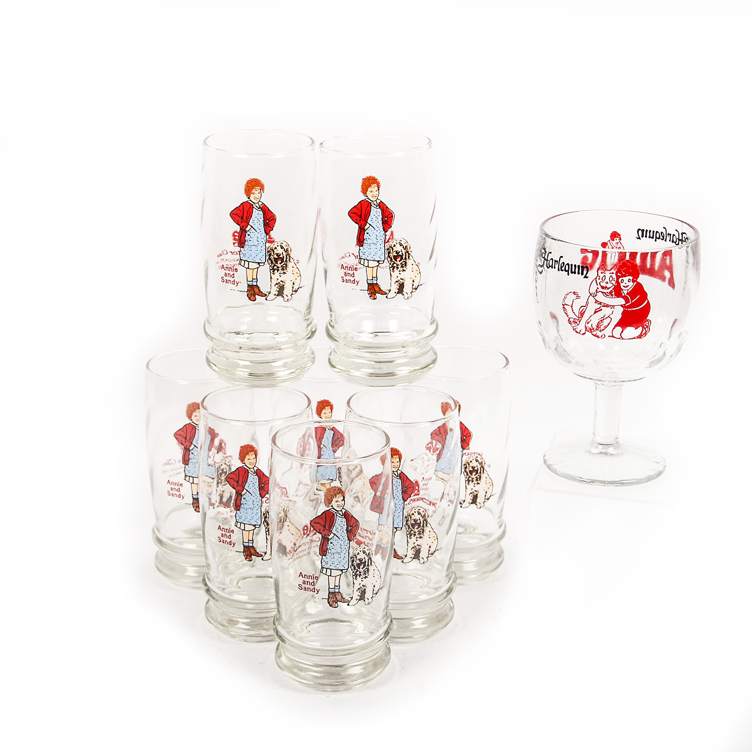 Grouping of "Annie" Collector's Glasses