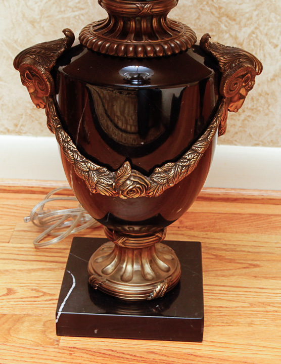 Ornate Urn Shaped Table Lamps