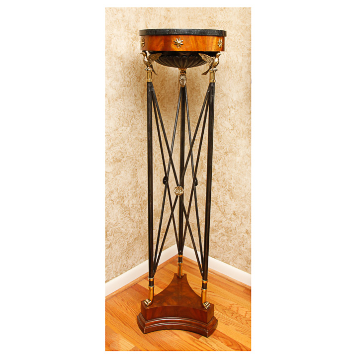 Tall American Empire Style End Table