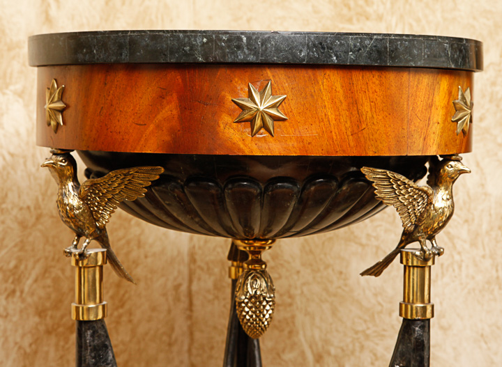 Tall American Empire Style End Table