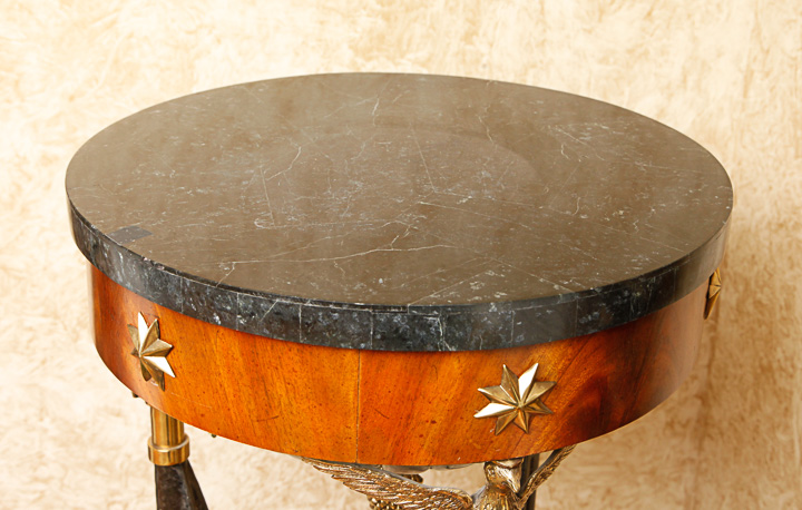 Tall American Empire Style End Table