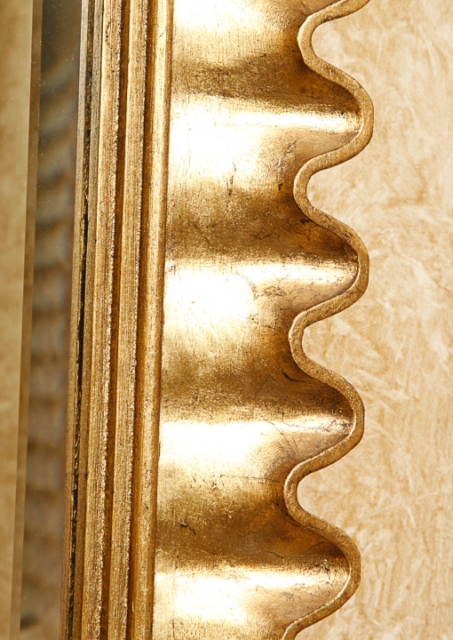 Gold Tone Wall Mirror