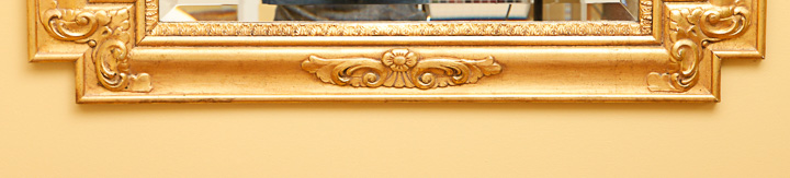 Ornate Gold Tone Wall Mirror