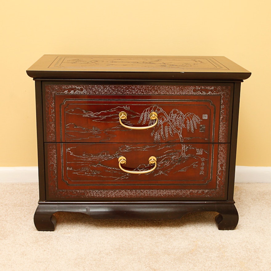 East Asian Inspired Nightstand by Heritage