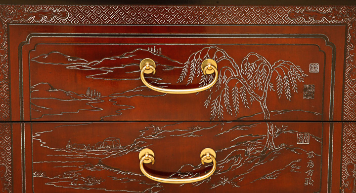 East Asian Inspired Nightstand by Heritage