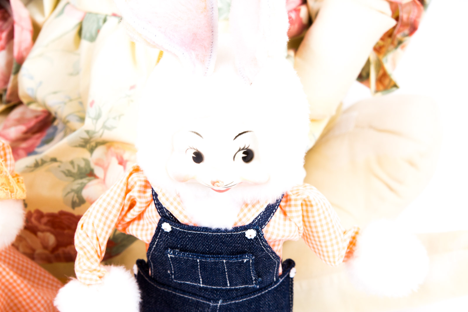 Vintage Rabbit Themed Dolls and Home Decor