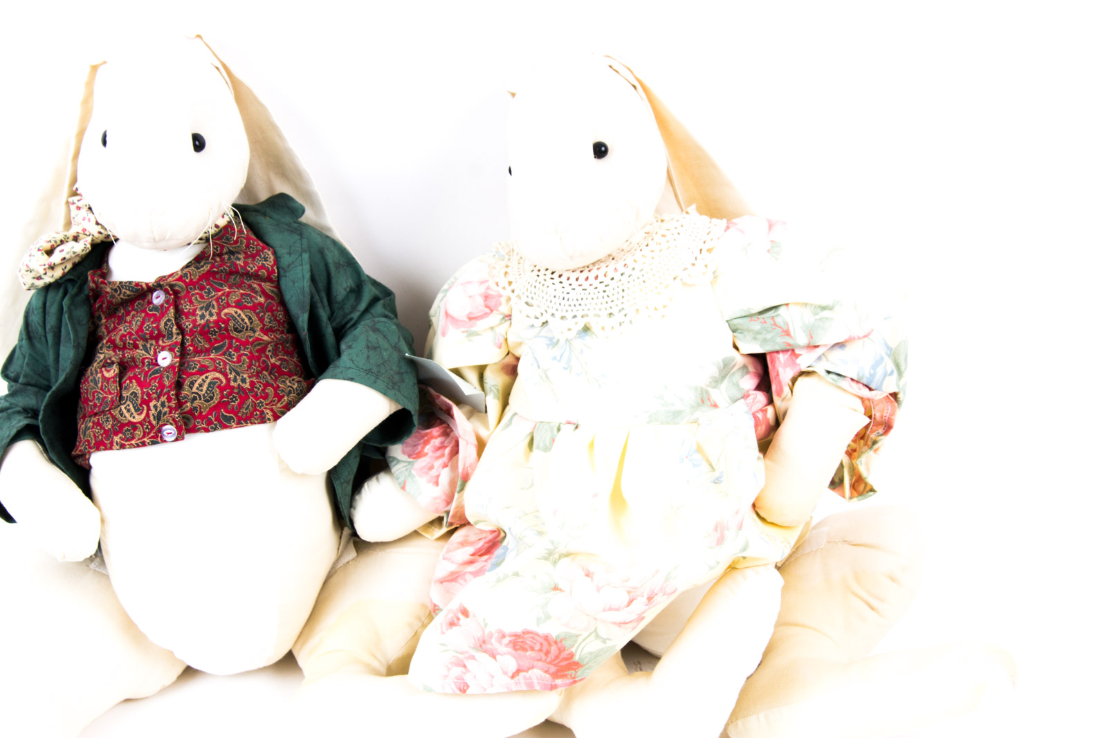 Vintage Rabbit Themed Dolls and Home Decor