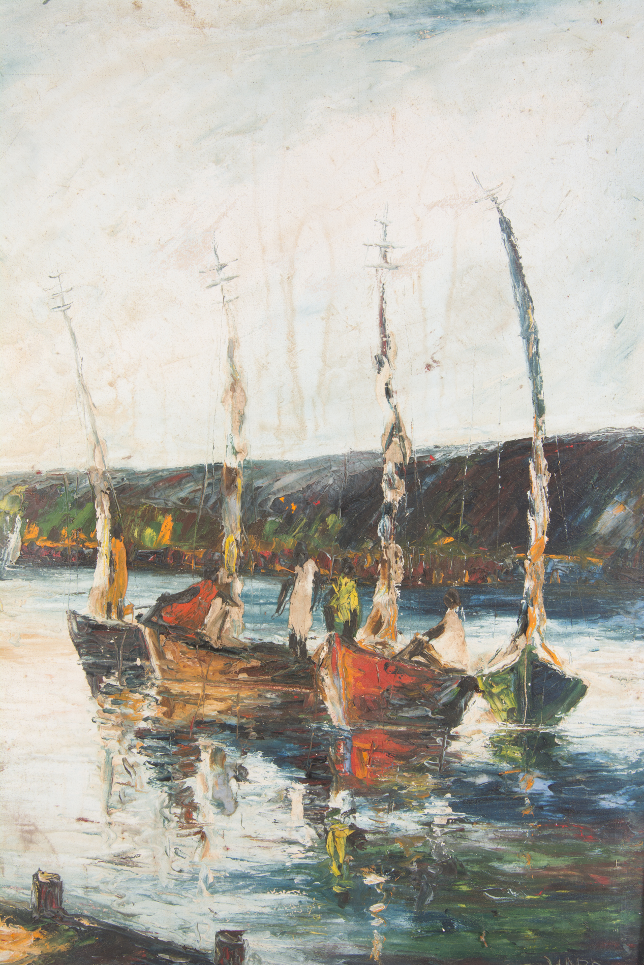 Raoul Viard Original Oil on Canvas Painting