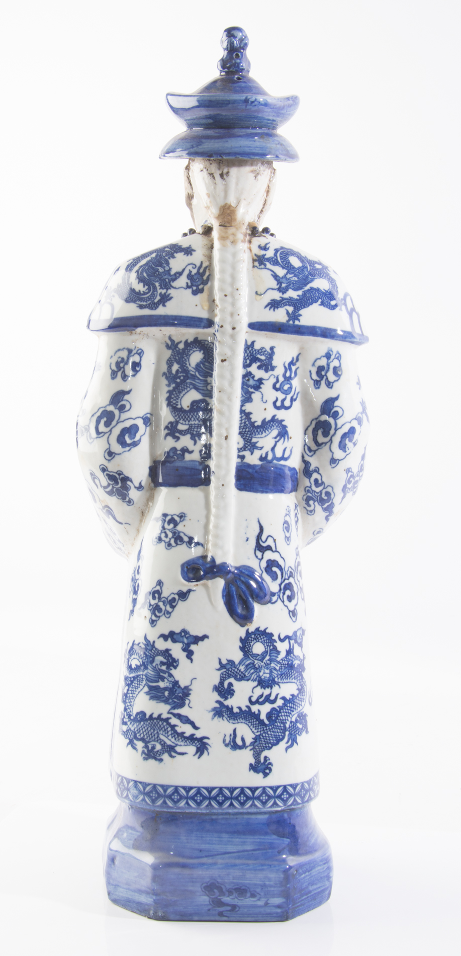 Vintage Chinese Emperor Statue