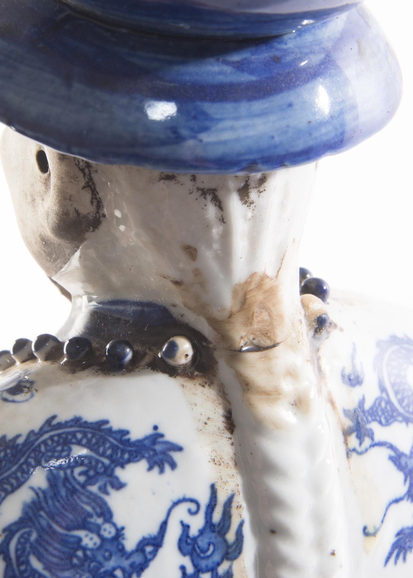 Vintage Chinese Emperor Statue