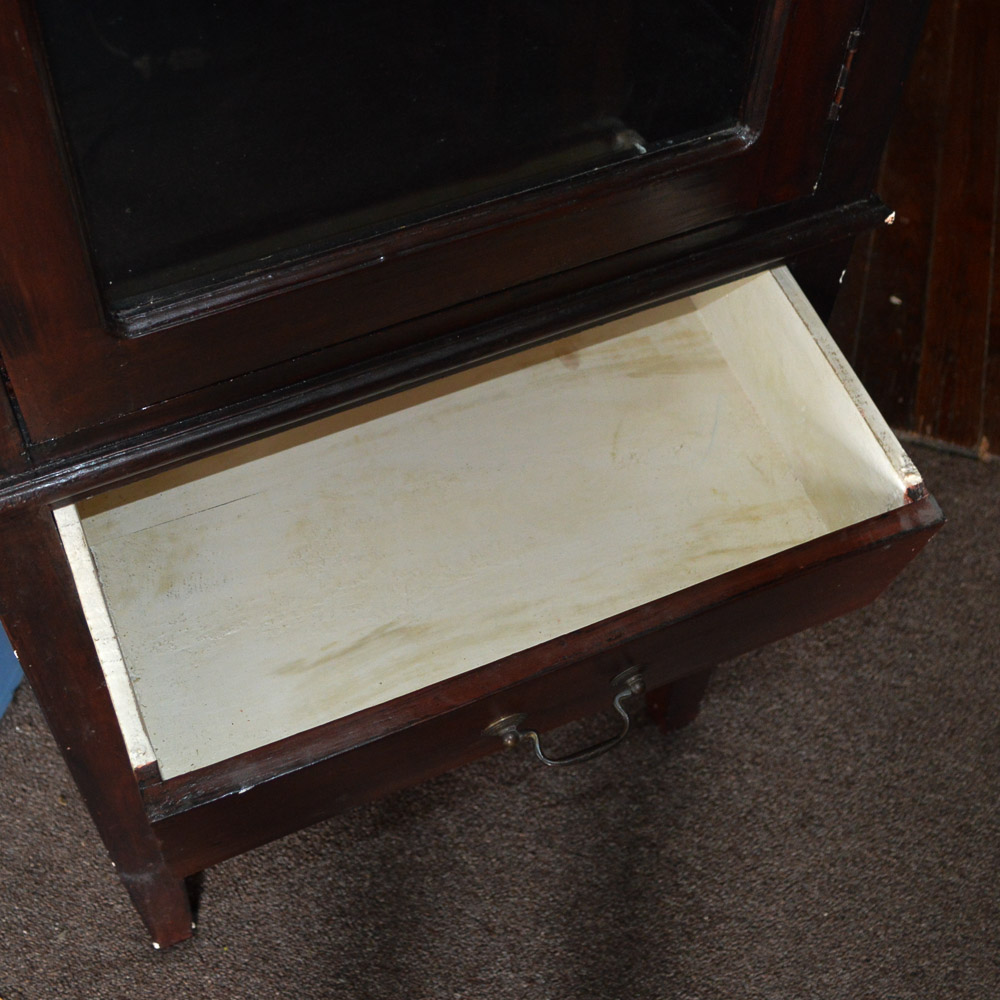 Antique Glass Front Cabinet