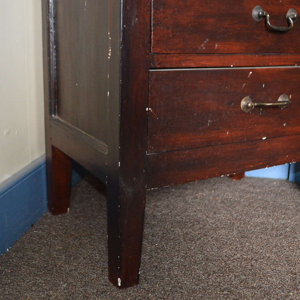 Antique Glass Front Cabinet