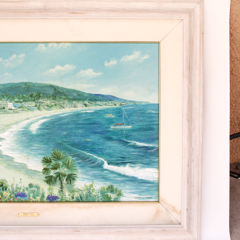 Michael J. Lavery Oil Painting on Canvas "Laguna Vista"