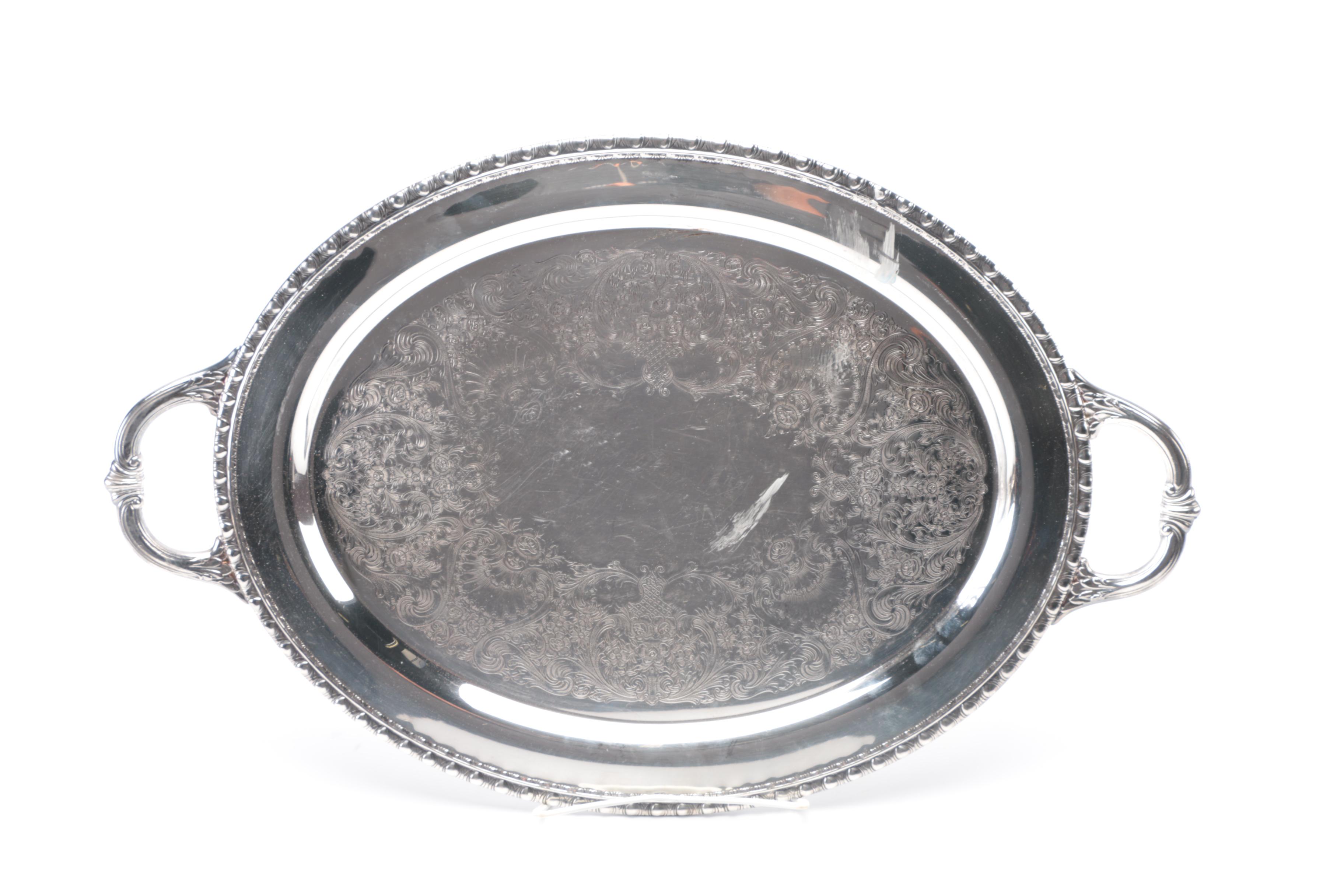 Silver Plate Servingware Featuring Rogers & Bro.