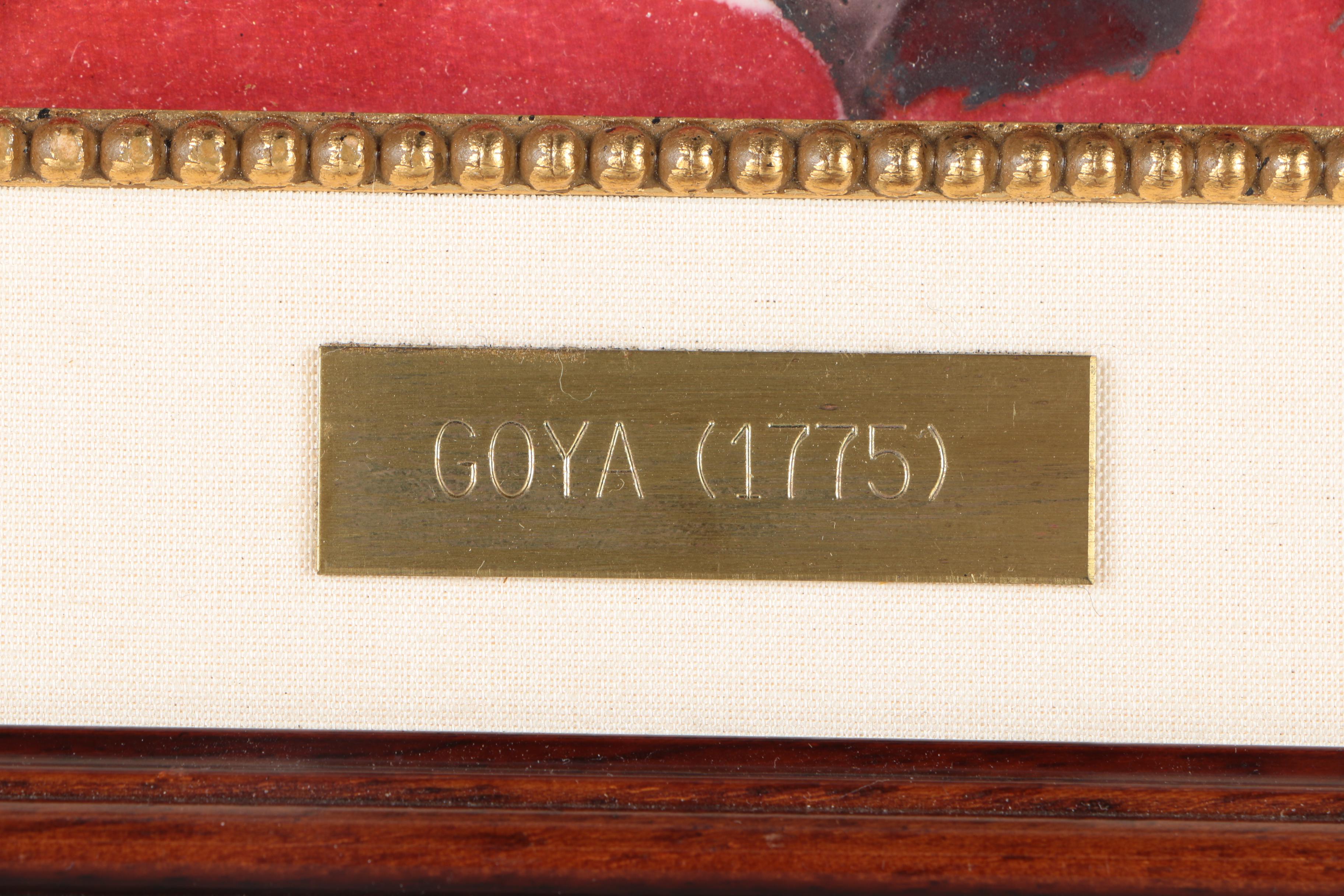 Susanna Martin Enamel After Goya Self-Portrait