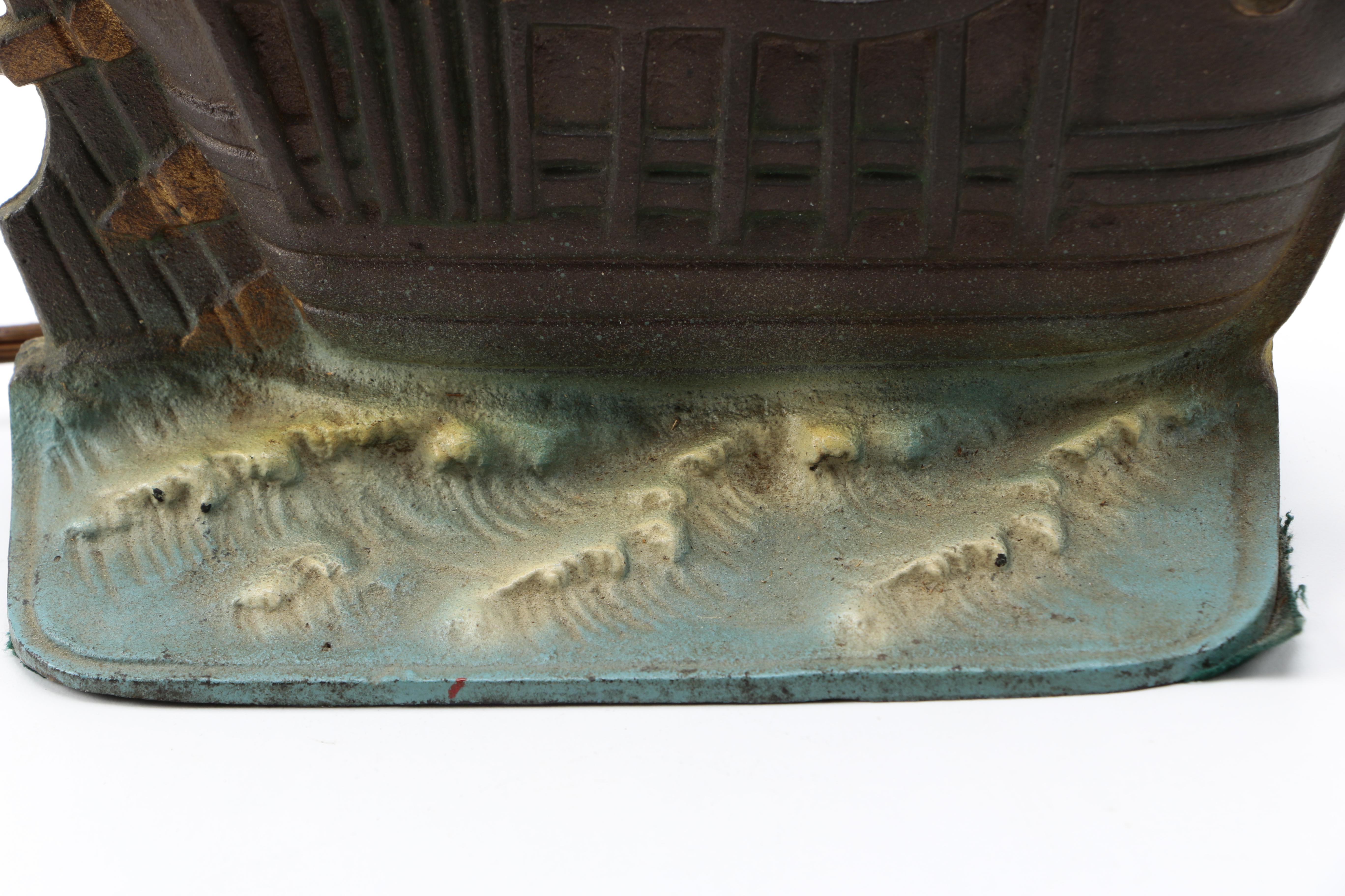 Metal Clipper Ship Table Lamp