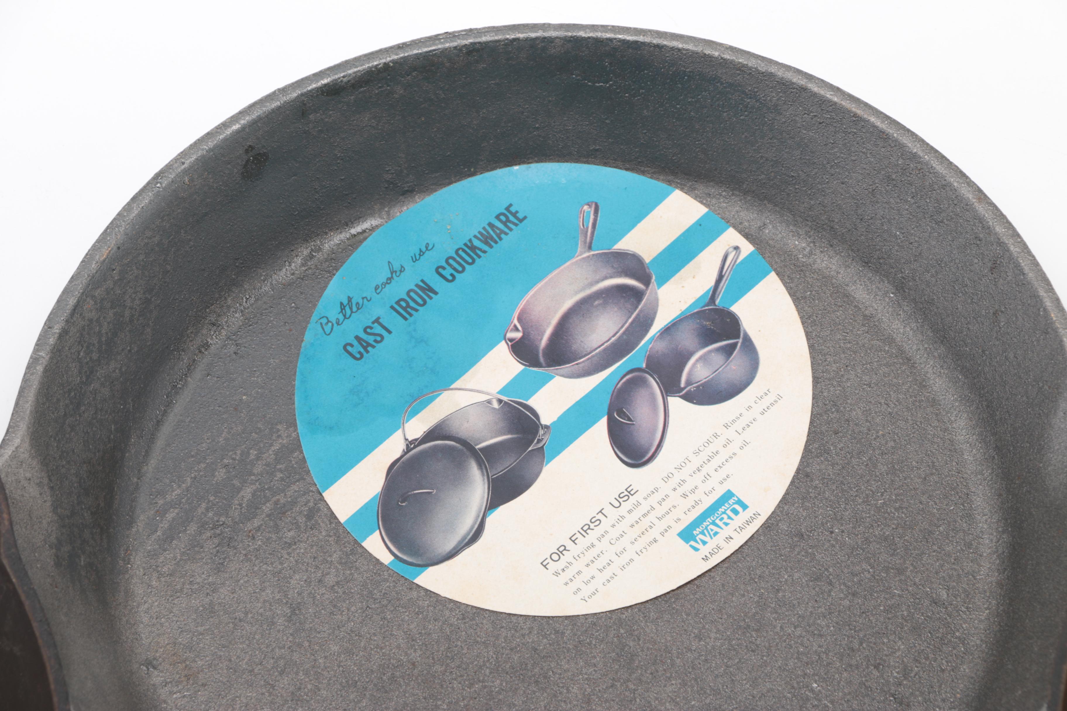 Three Cast Iron Skillets Including Griswold