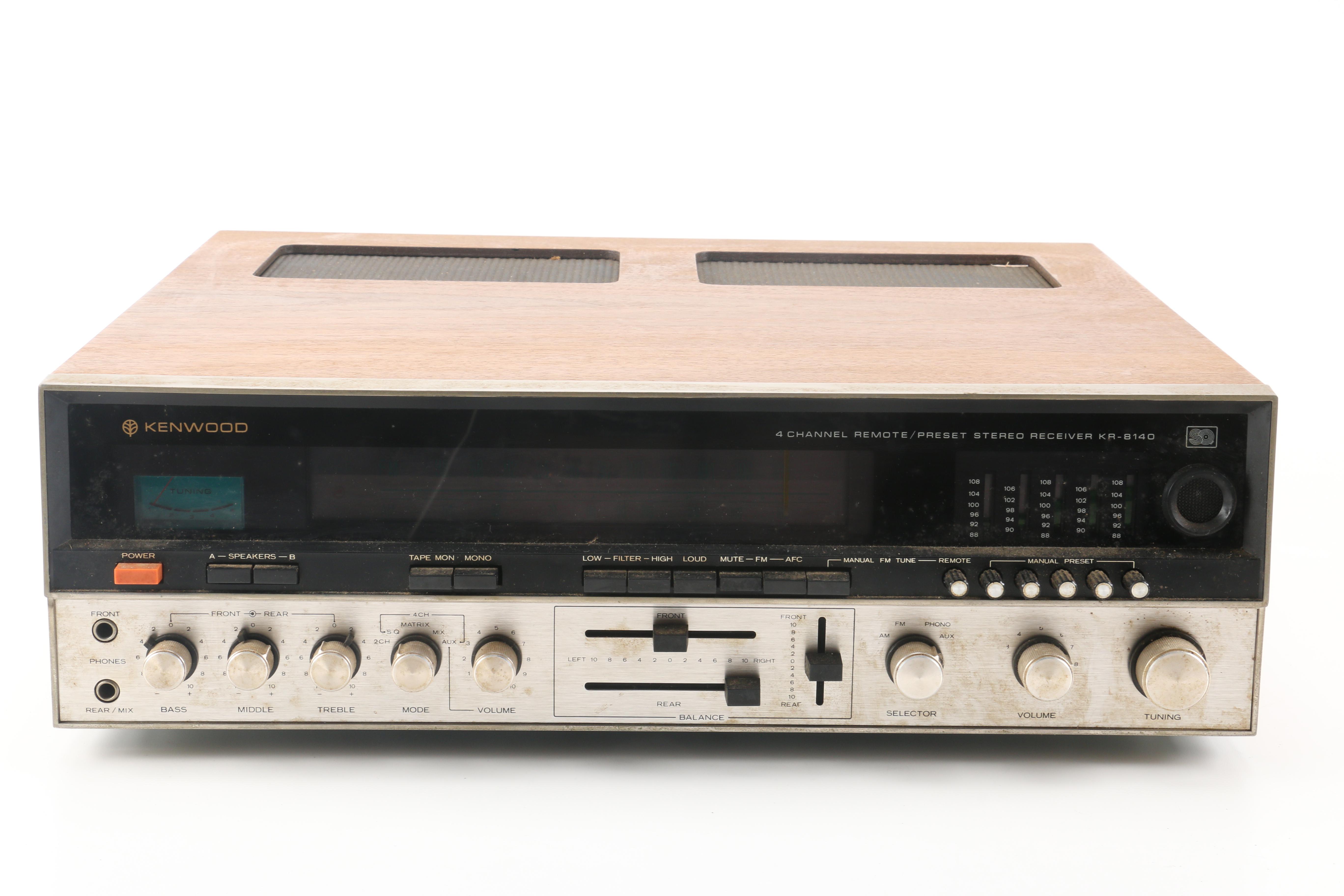 Kenwood AM/FM Four-Channel Tuner Amplifier