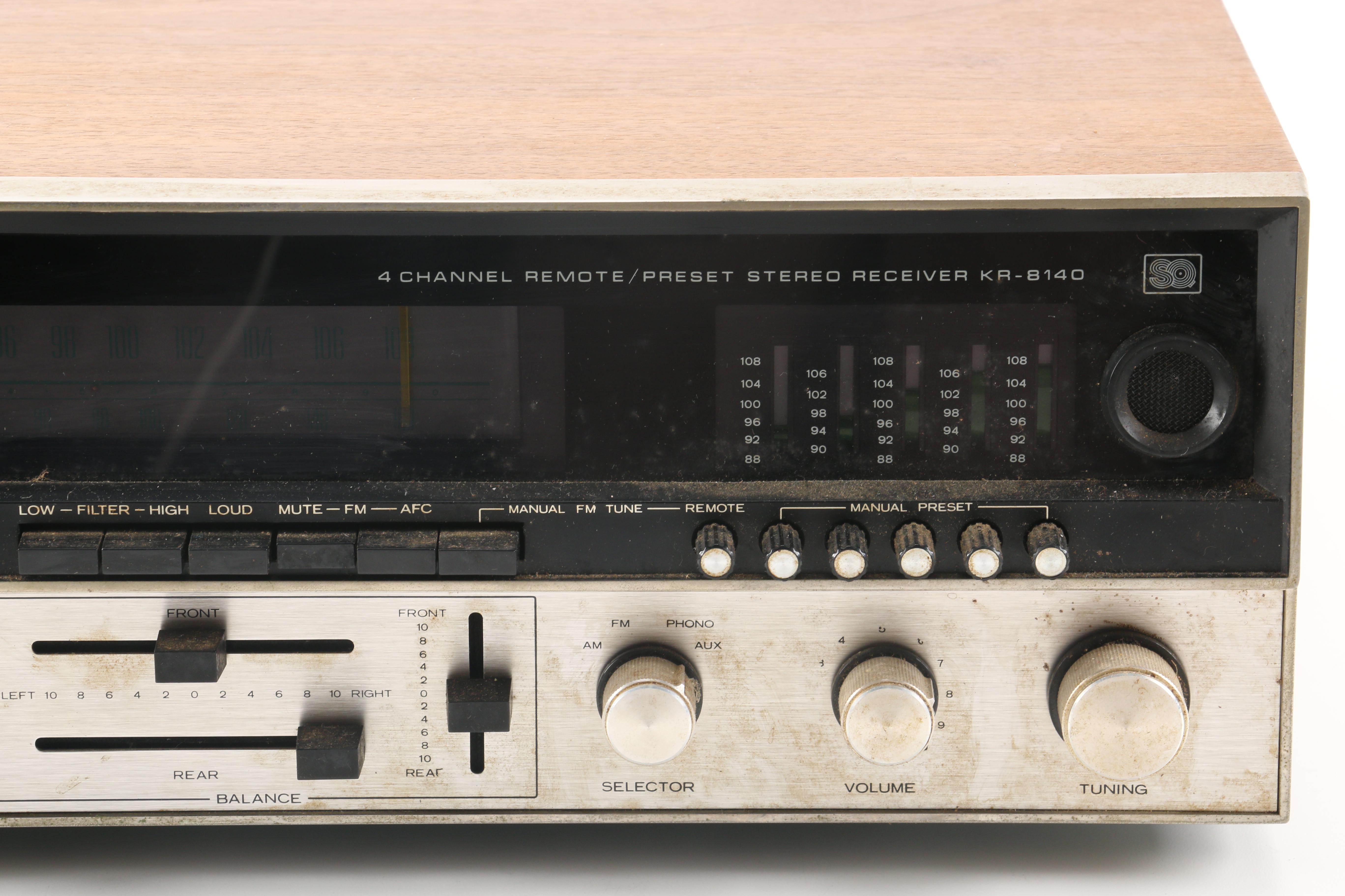 Kenwood AM/FM Four-Channel Tuner Amplifier