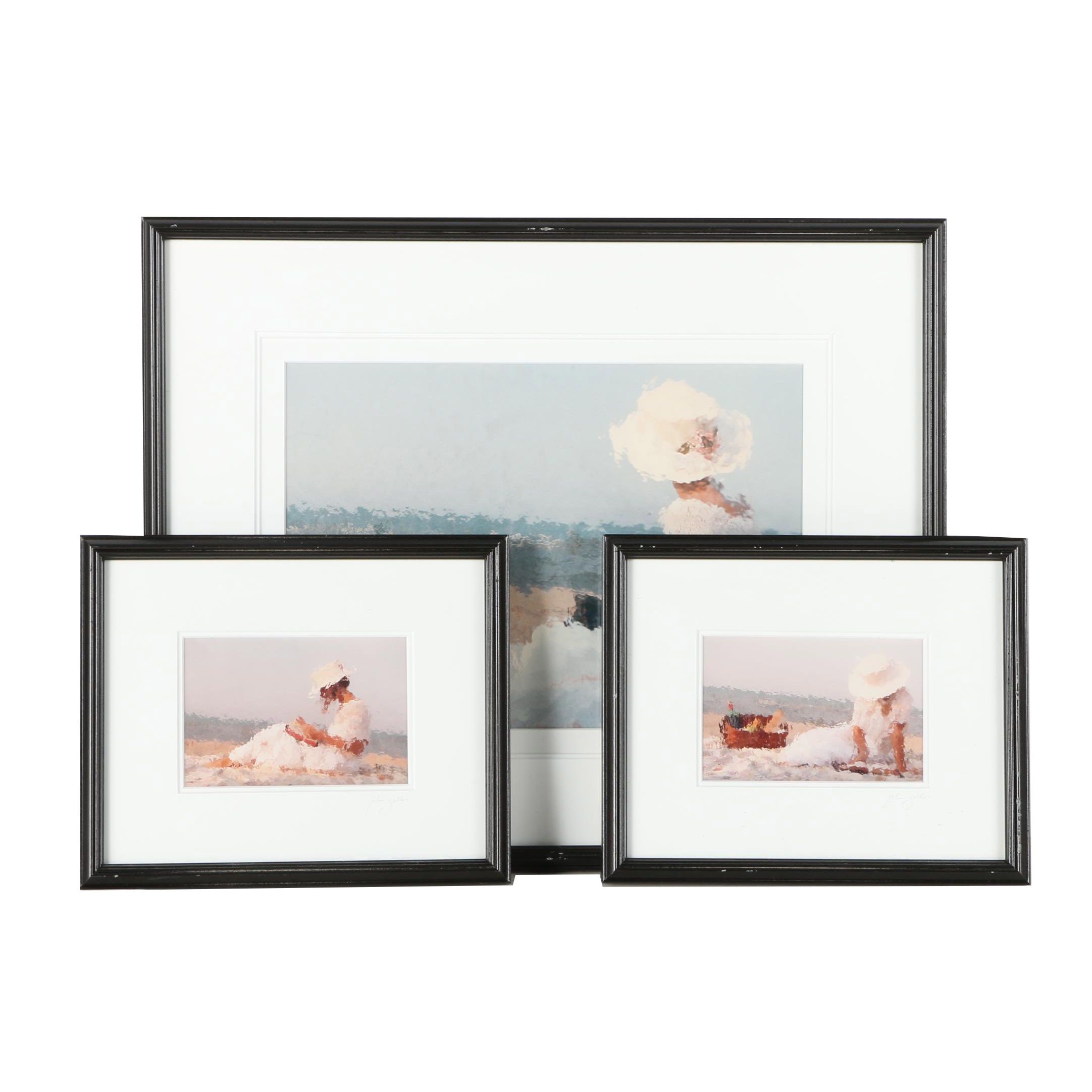 Signed Giclee Prints of a Woman on a Beach