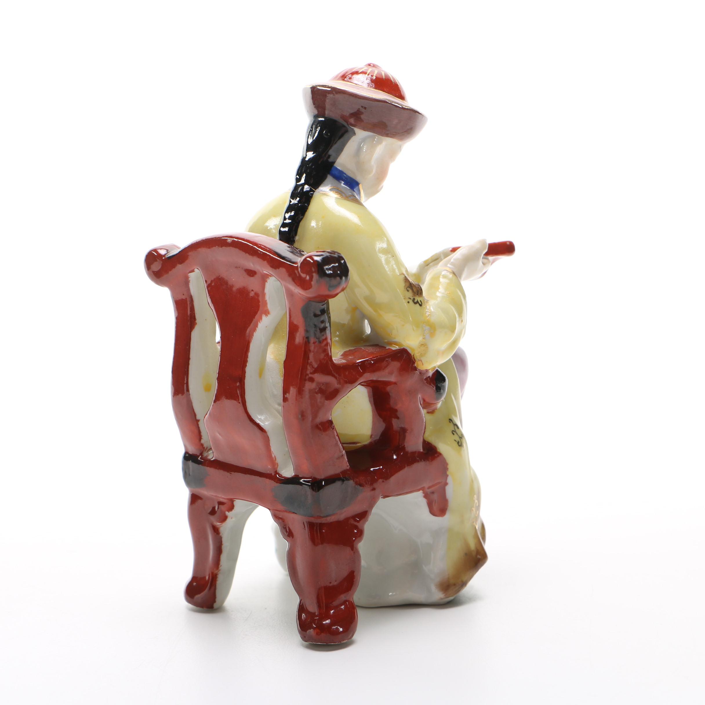 Japanese Music Box and Figurine