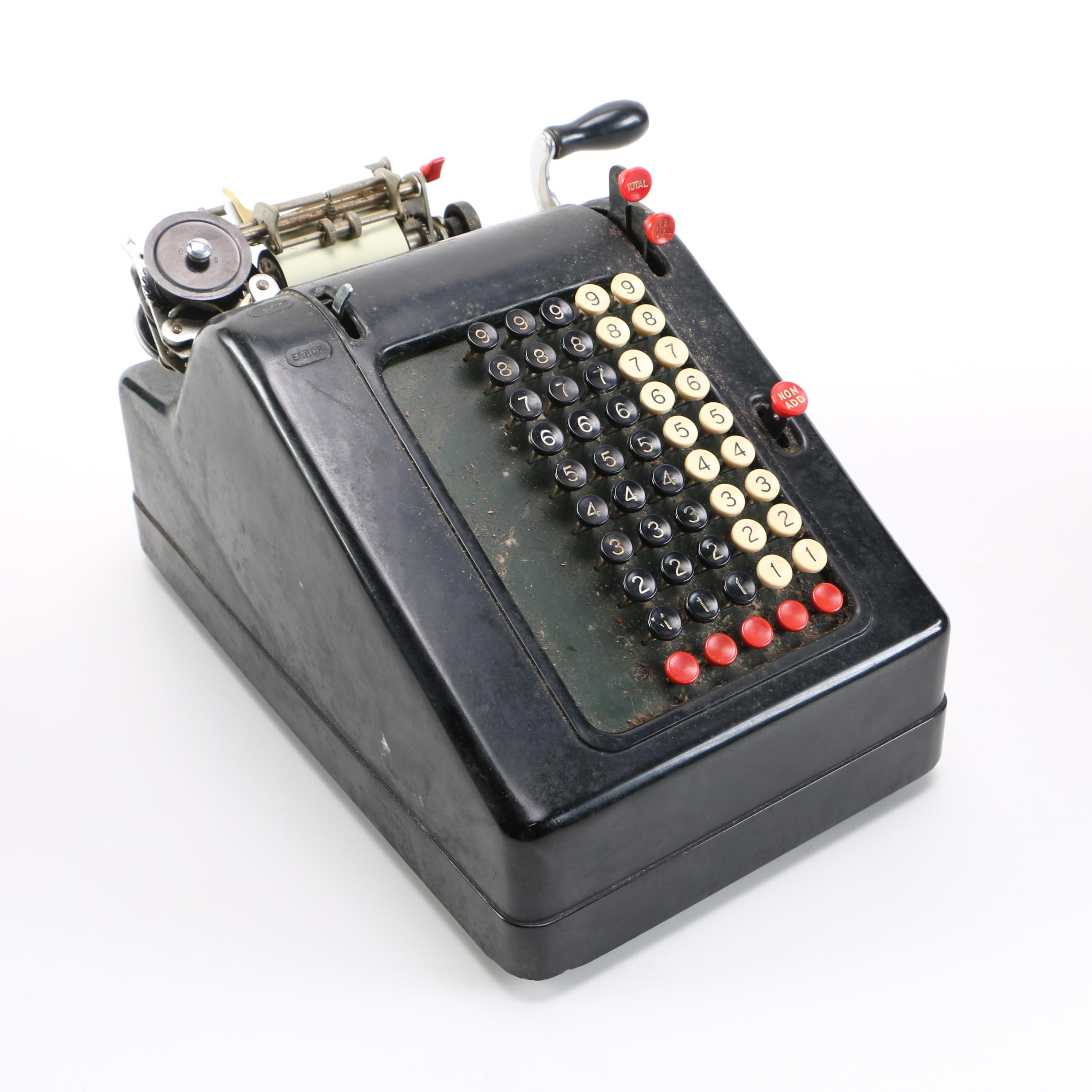 Vintage Mechanical Adding Machine