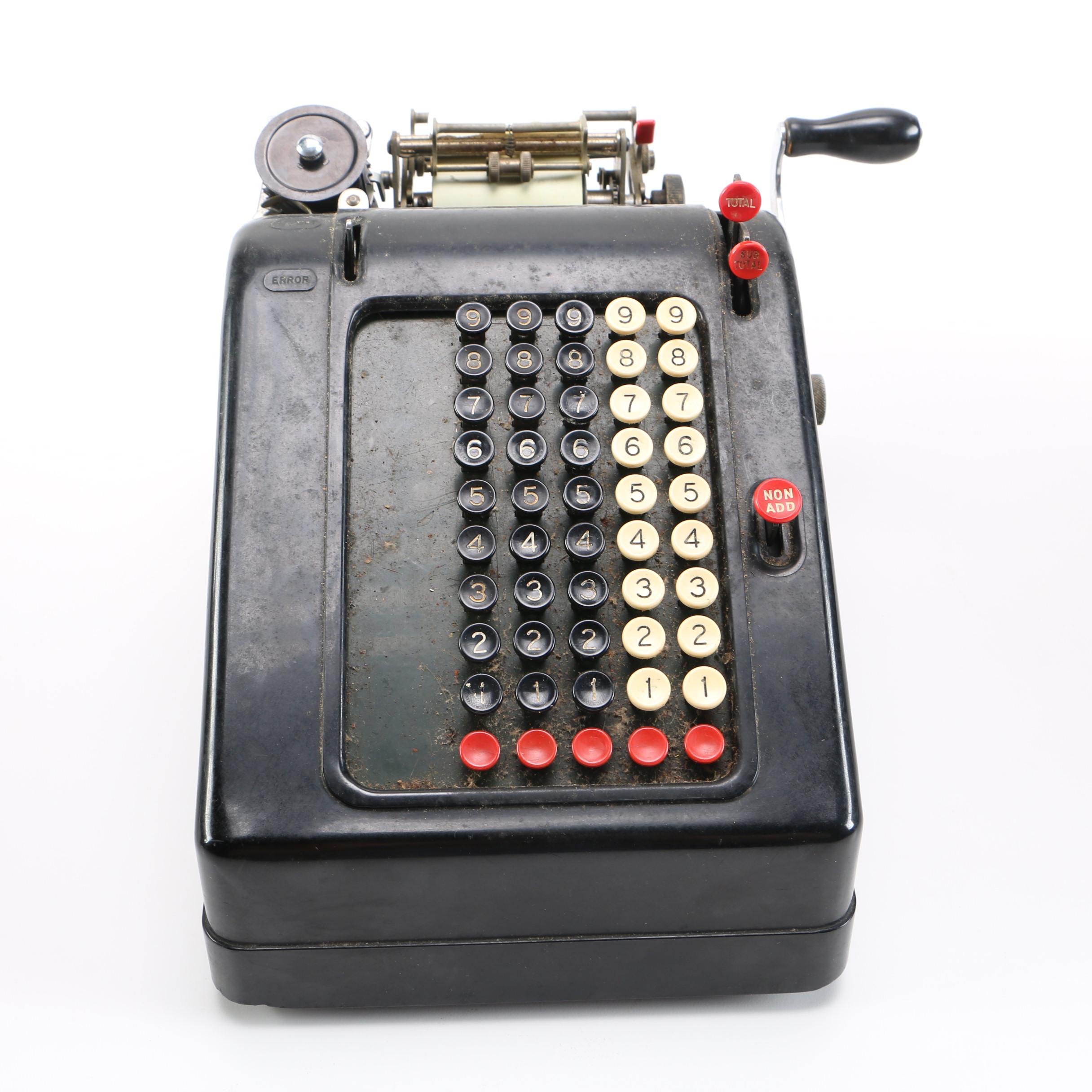 Vintage Mechanical Adding Machine