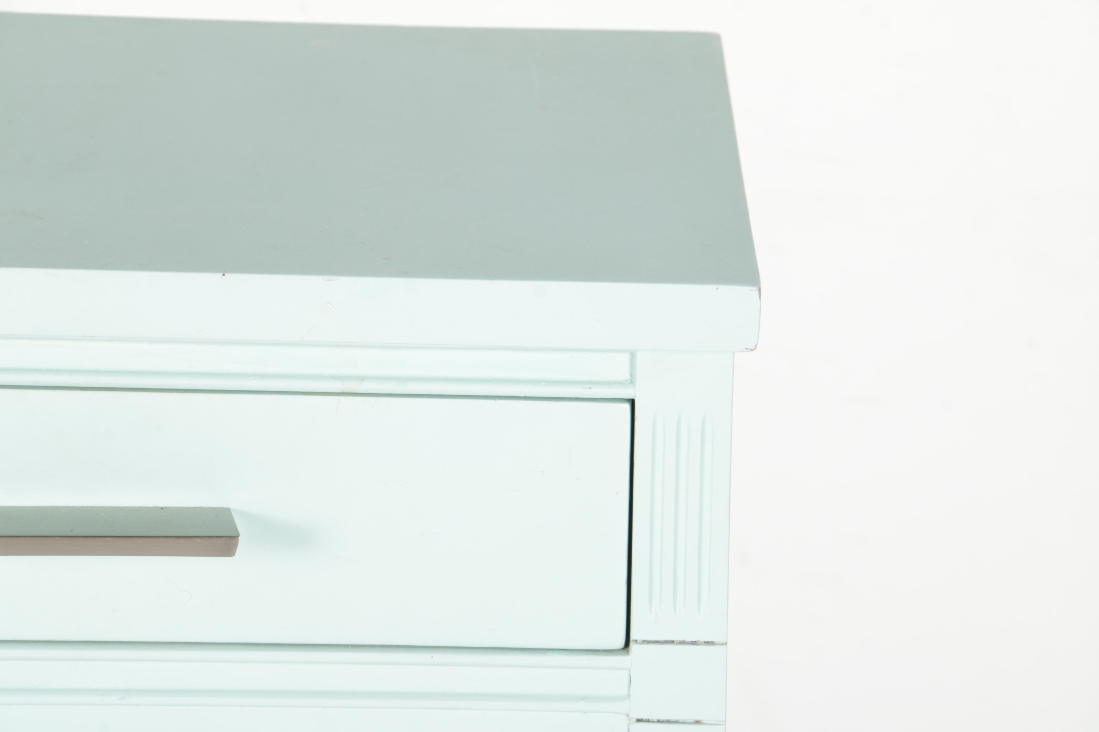 Light Blue Painted Nightstand