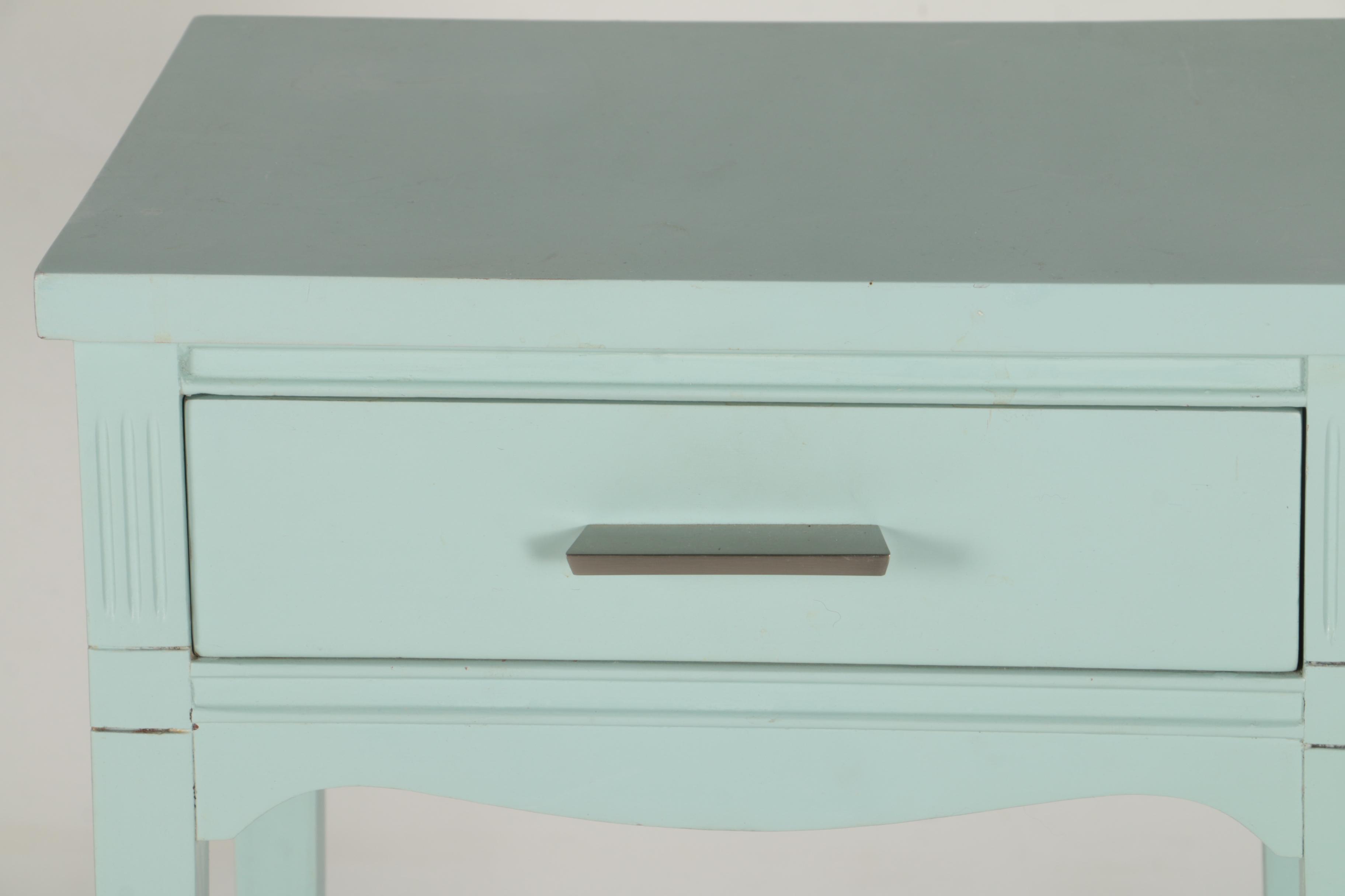 Light Blue Painted Nightstand