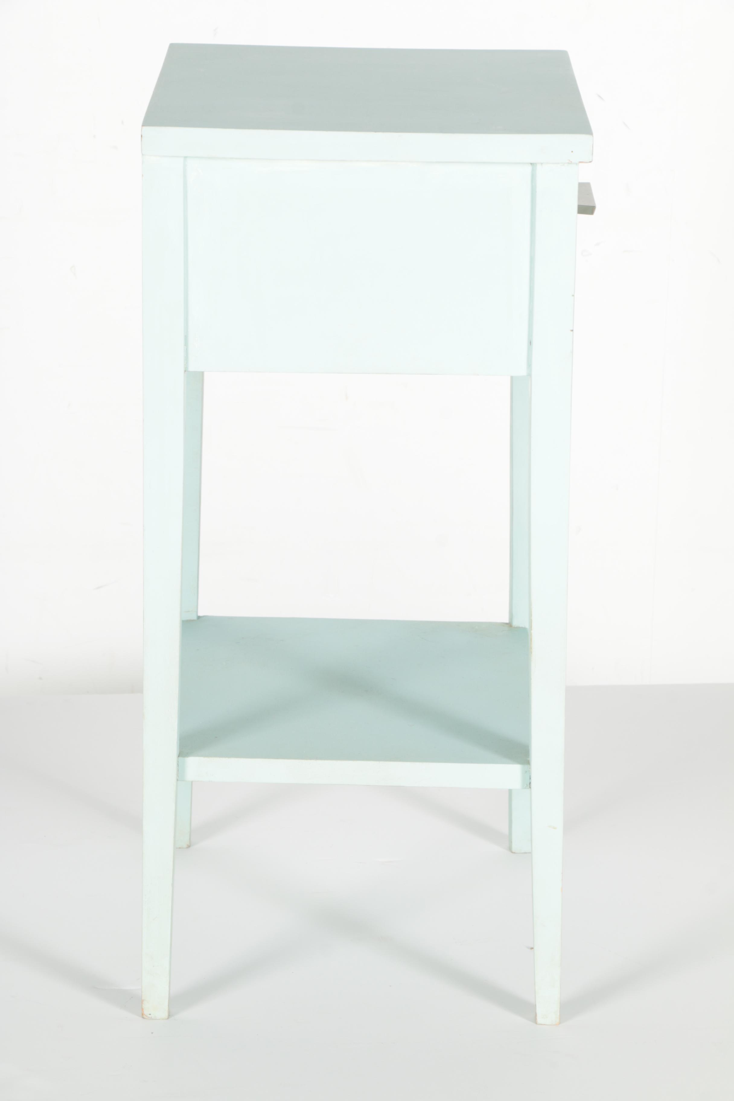 Light Blue Painted Nightstand