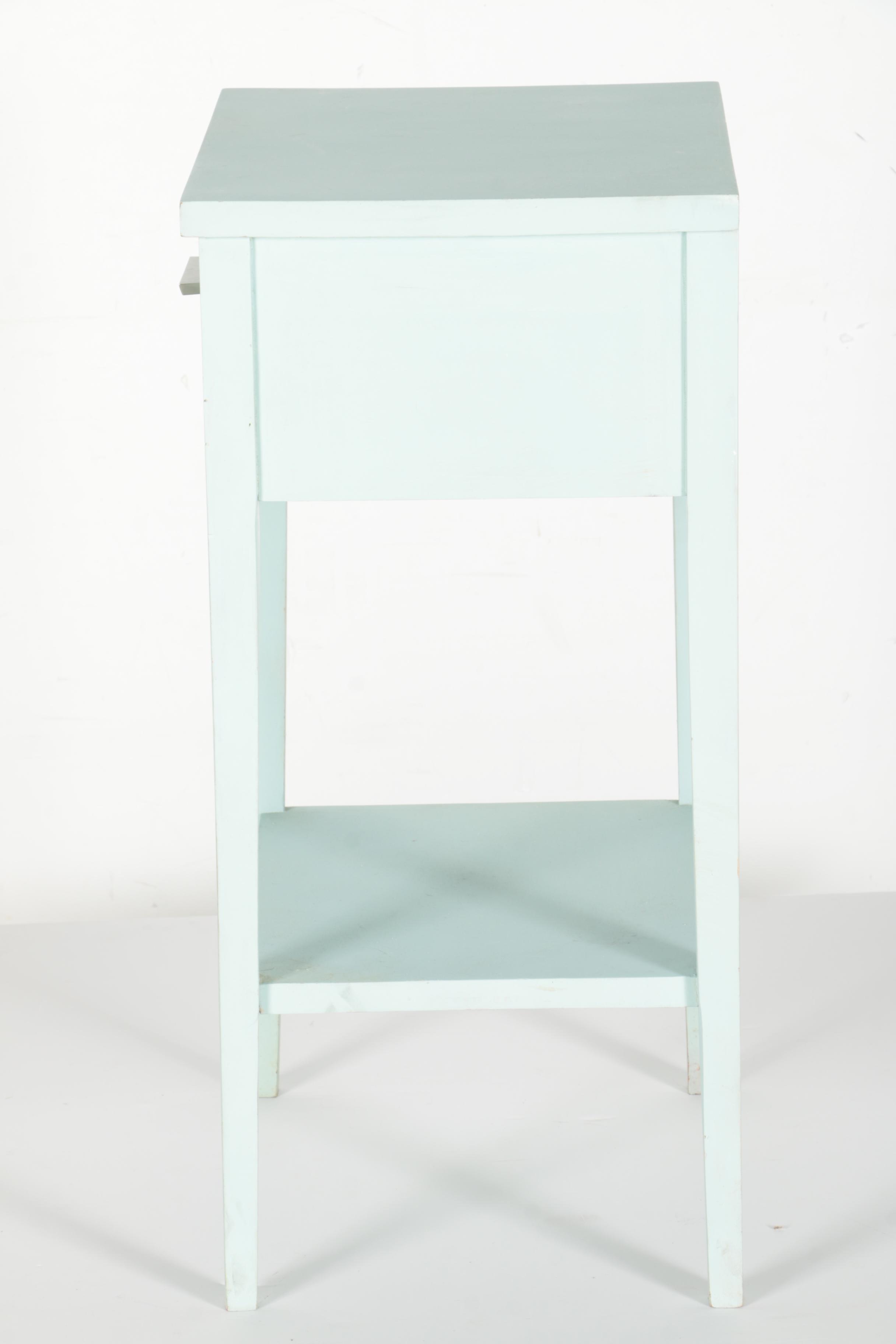 Light Blue Painted Nightstand