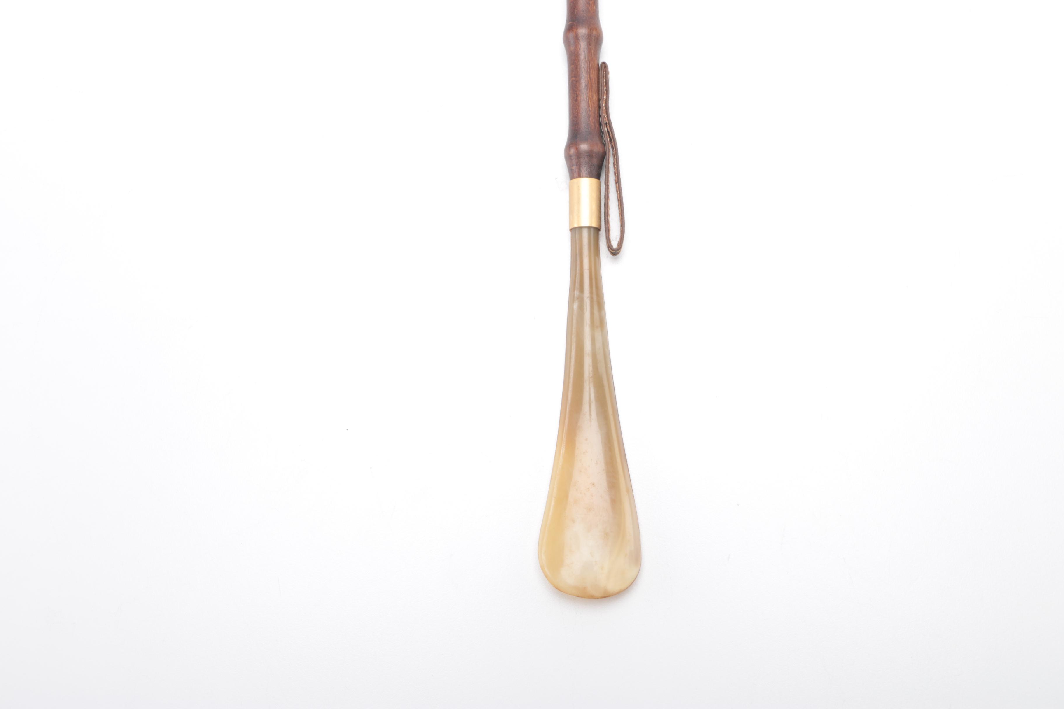 Asian Inspired Carved Wood Vase and Shoe Horn/Back Scratcher