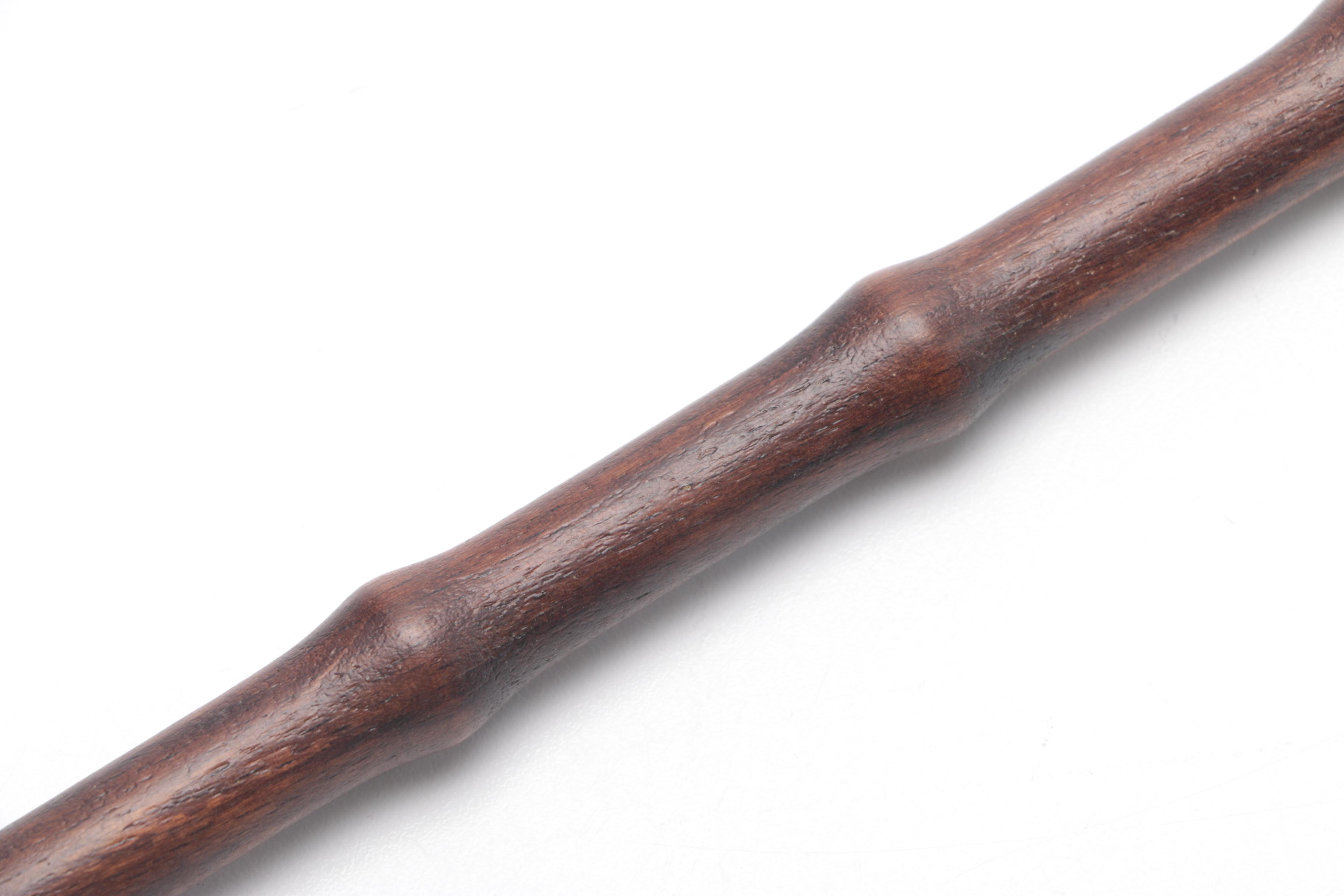 Asian Inspired Carved Wood Vase and Shoe Horn/Back Scratcher