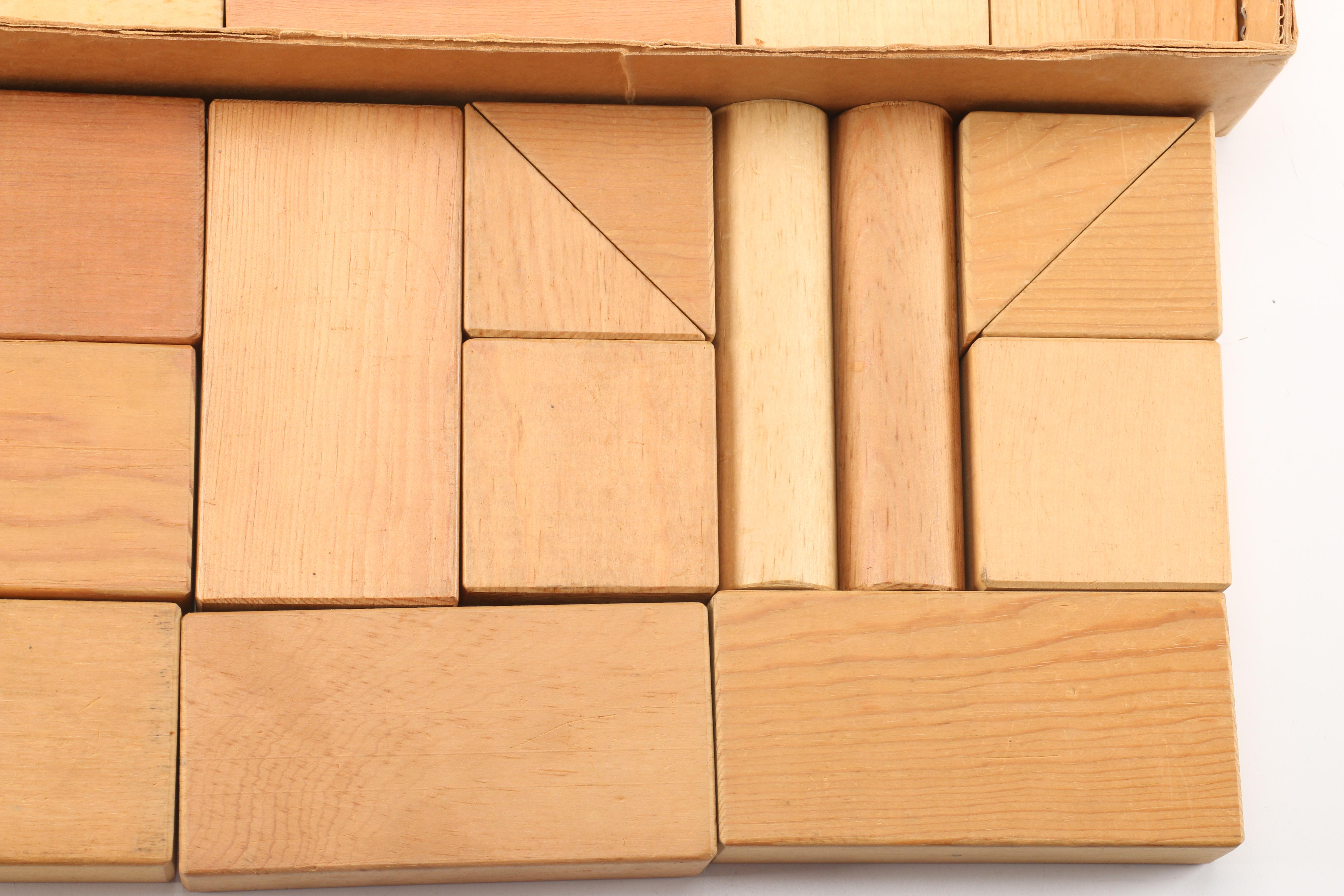 1950s Playskool Intermediate Kindergarten Blocks