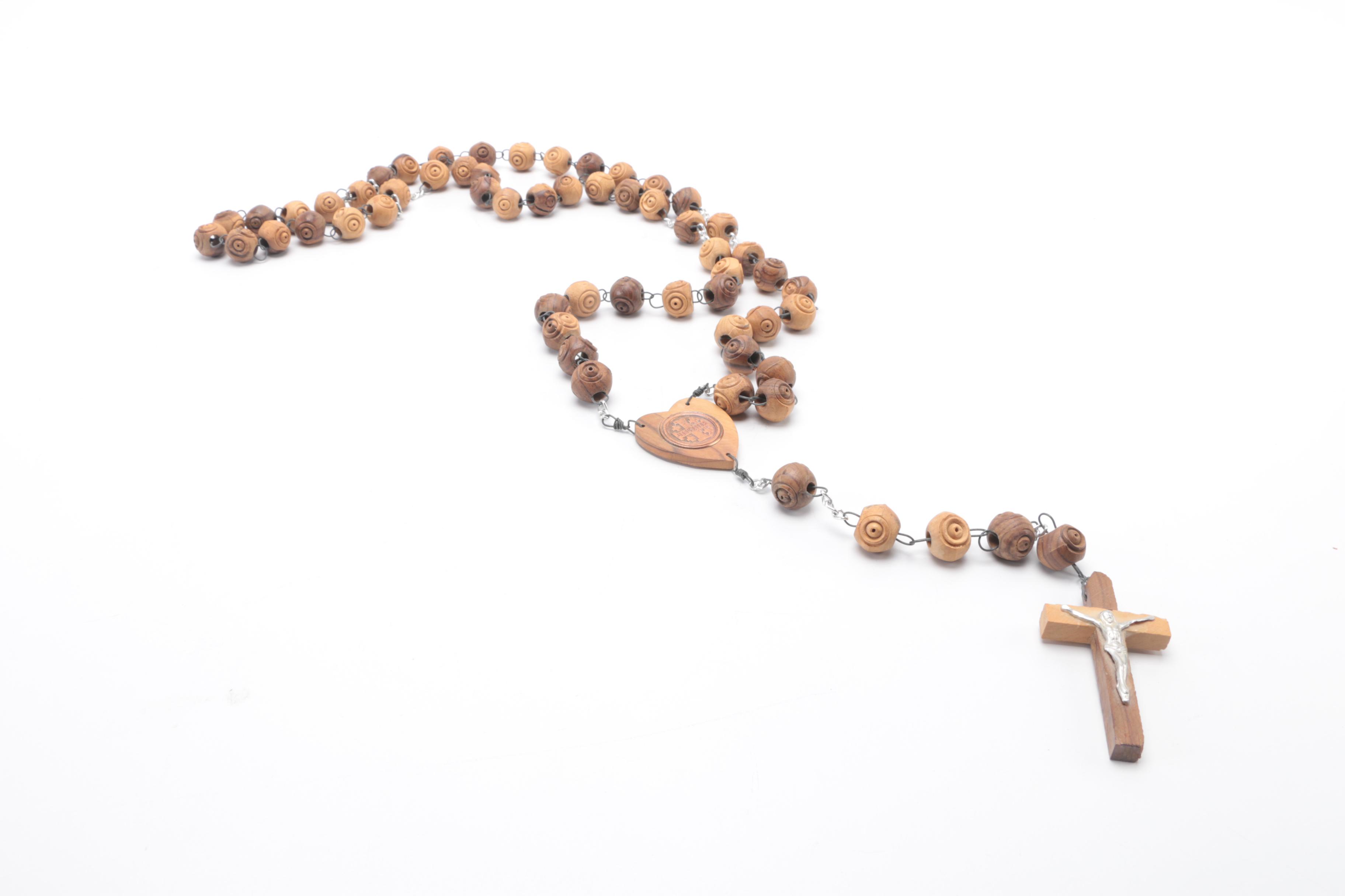 Christian Religious Figures and Rosary